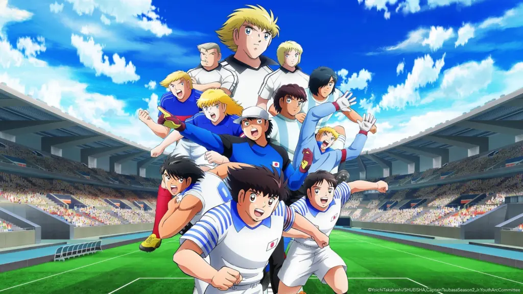 Imagem promocional de captain tsubasa / fonte: pluto tv