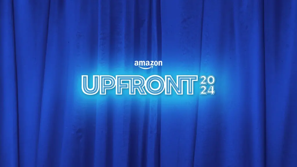 A imagem apresenta a arte oficial do amazon upfront 2024.