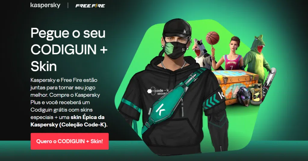 Free fire e kaspersky lançam skins exclusivas: descubra como conseguir seu codiguin ff. Descubra os detalhes da nova parceria entre free fire e kaspersky que traz skins exclusivas aos jogadores