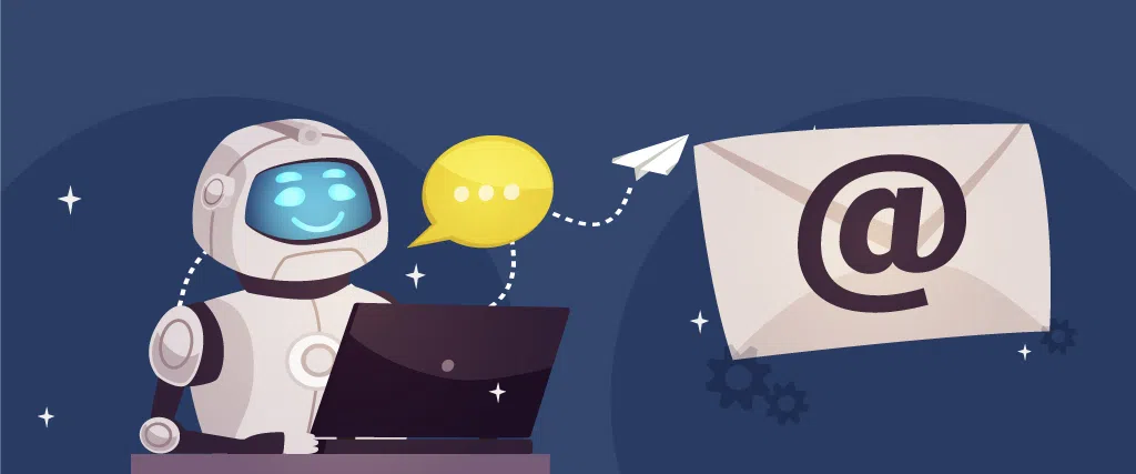 Outras ferramentas que com certeza te ajudarão são os e-mail marketing e chatbots. Imagem: yugasa bot