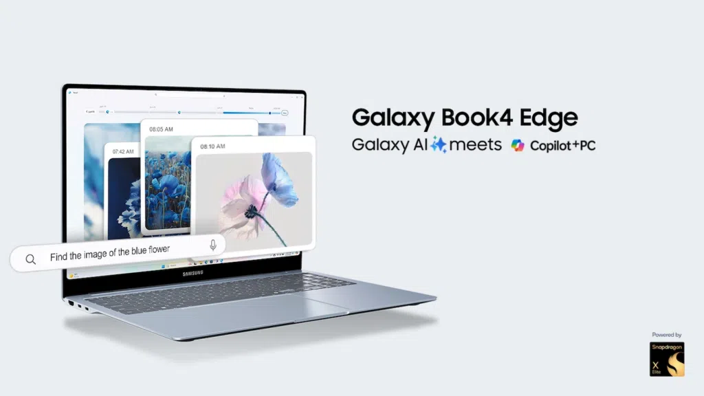 Galaxy book4 edge ainda não foi lançado no brasil. Imagem: samsung