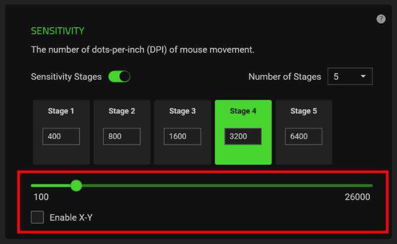 Muitos mouses gamer possuem software que pode ser usado para ajustar o dpi do mouse / fonte: razer