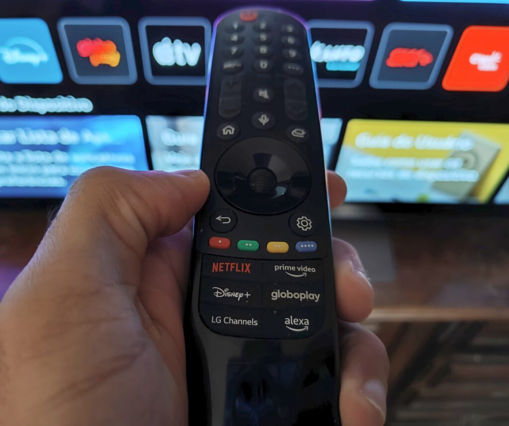 Controle remoto da smart tv da lg da linha evo c4