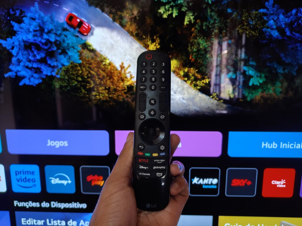 Controle remoto da smart tv da lg da linha evo c4