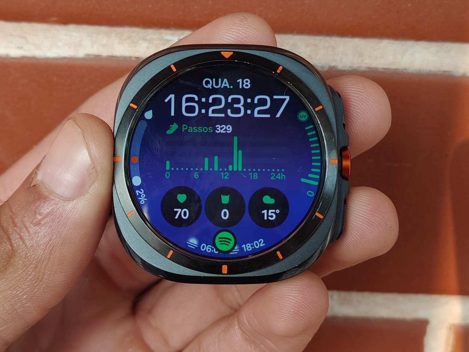 Tela do galaxy watch ultra