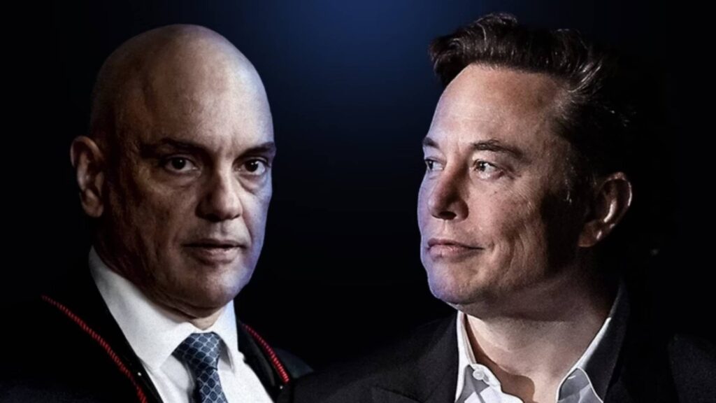 Elon musk e alexandre de moraes