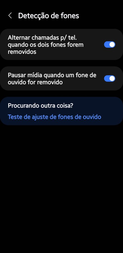 Funções de detecção dos fones nos galaxy buds3 pro