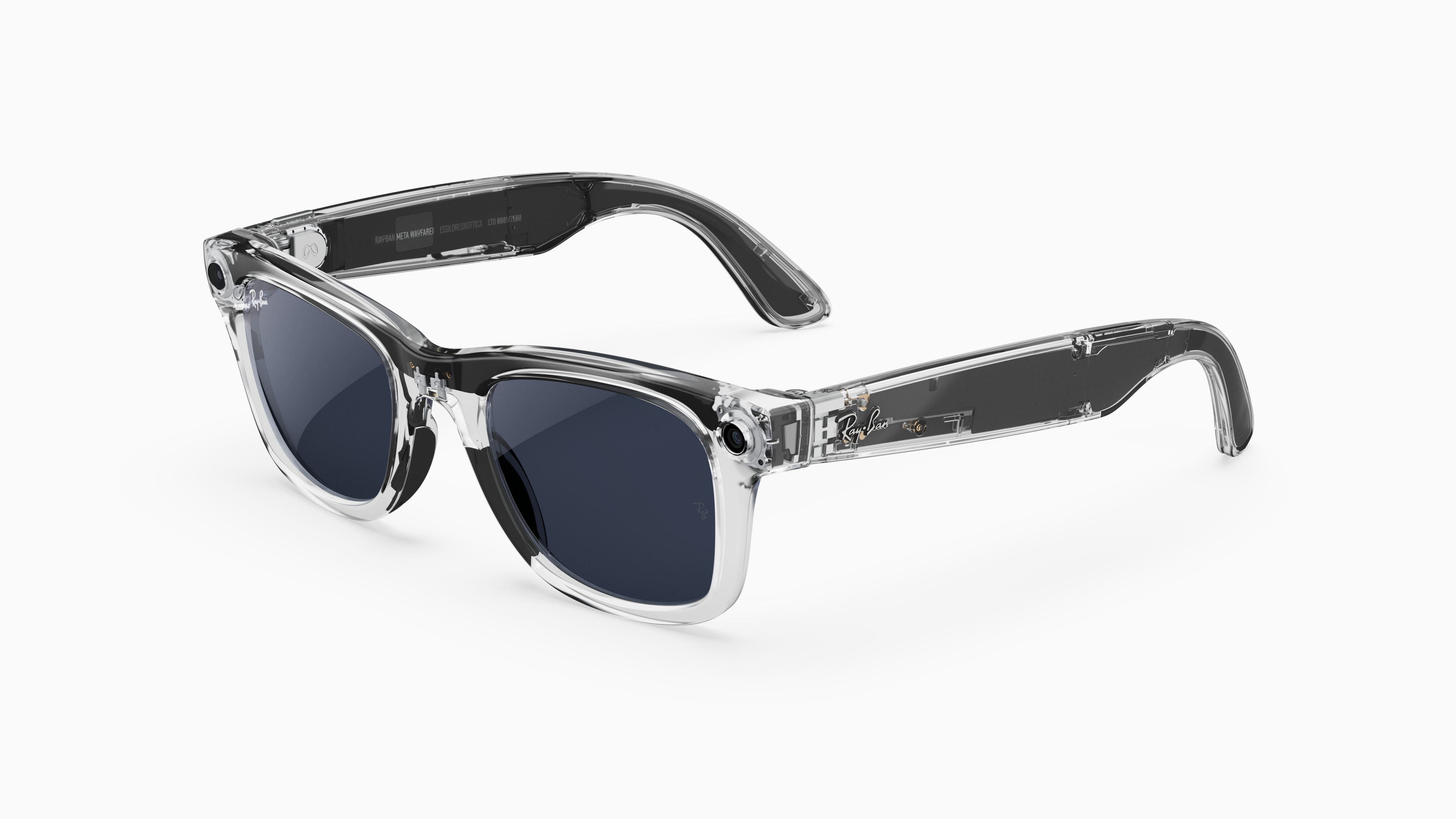 Ray-ban meta transparente