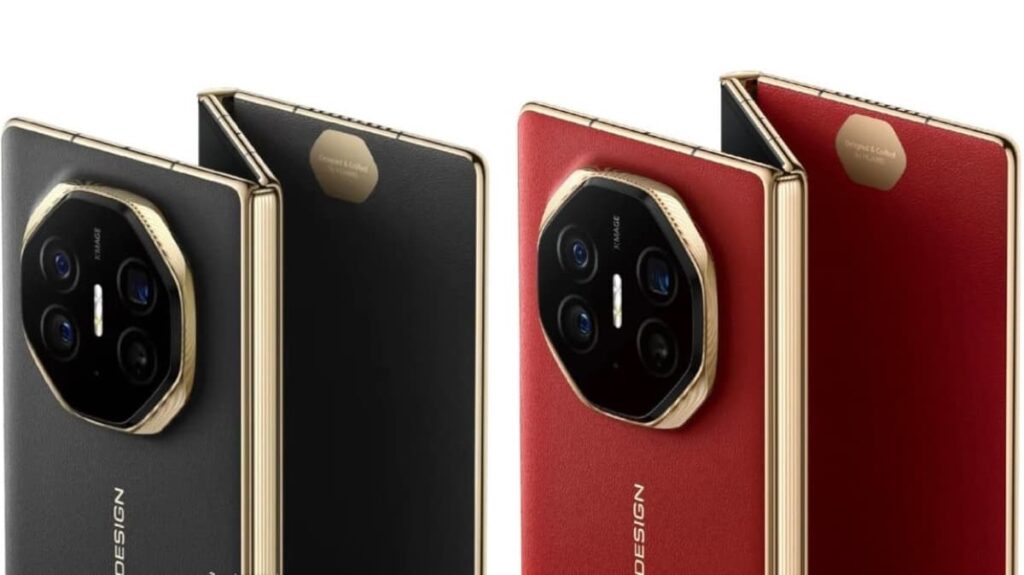 Smartphone dobrável de três telas da huawei