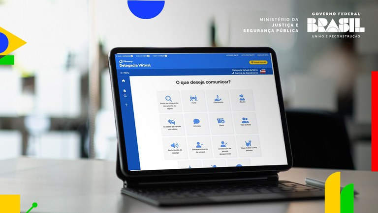 Foi vítima de golpe? Abra um boletim de ocorrência online. Imagem: governo federal