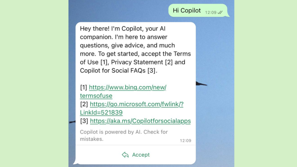 Copilot, ia da microsoft, chega ao whatsapp. Saiba como usar. Em poucos passos você adiciona a ia à sua agenda do iphone ou android e já pode criar imagens, corrigir textos e muito mais! Confira