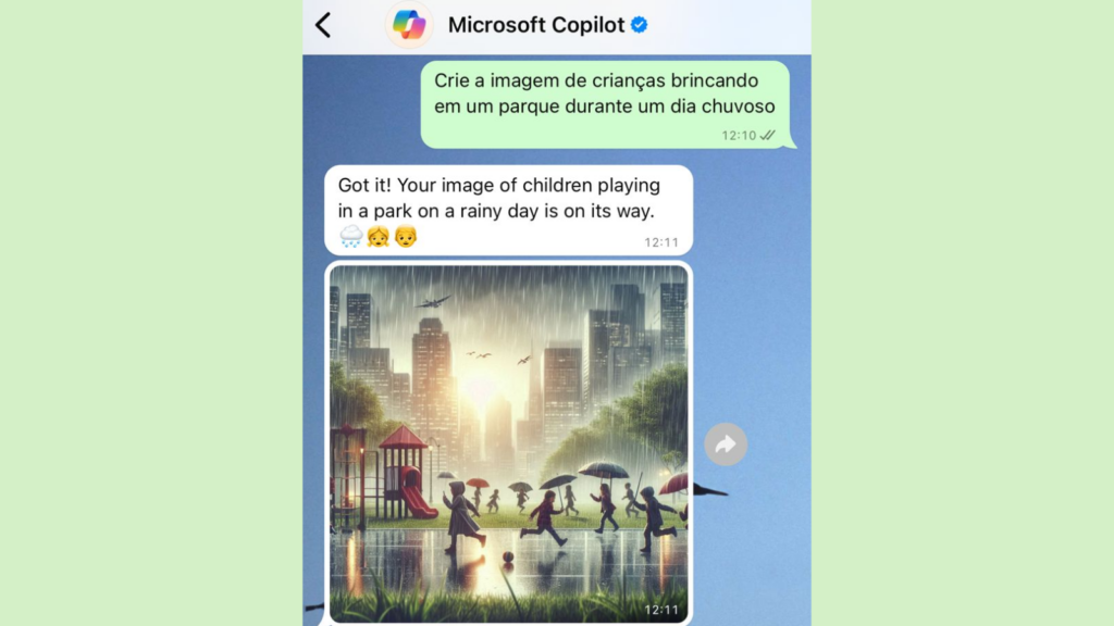 Copilot, ia da microsoft, chega ao whatsapp. Saiba como usar. Em poucos passos você adiciona a ia à sua agenda do iphone ou android e já pode criar imagens, corrigir textos e muito mais! Confira