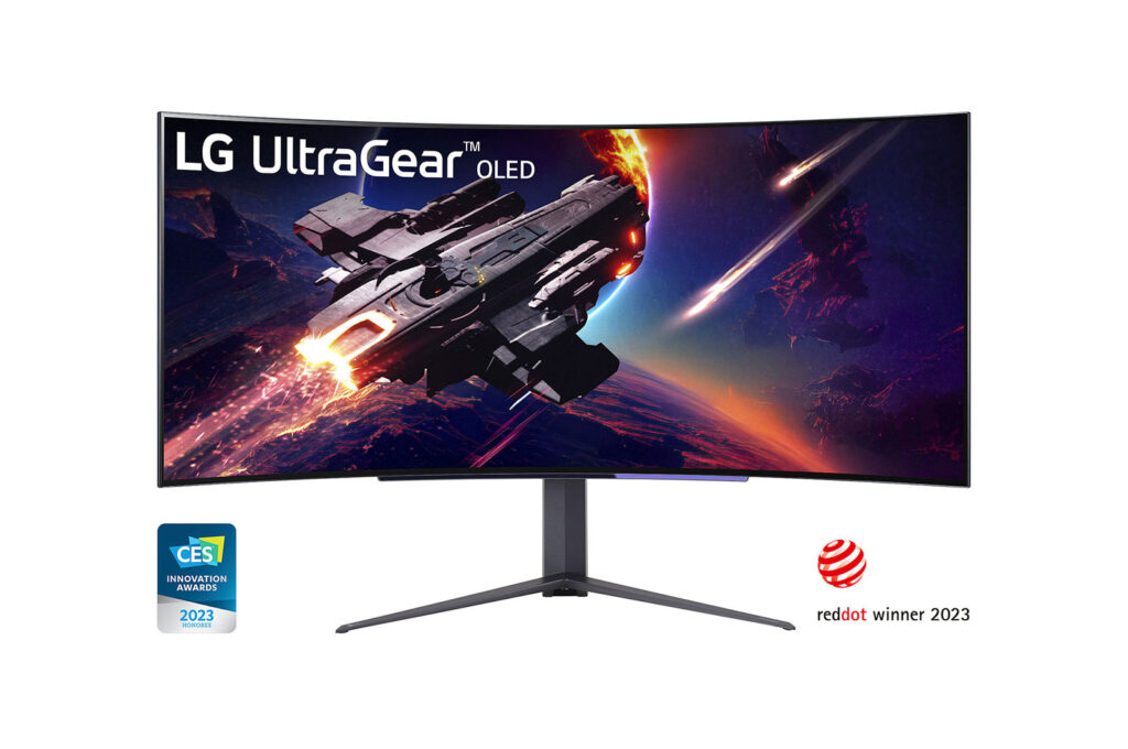 Monitor gamer lg ultragear oled curvo 45" (45gr95qe-b)