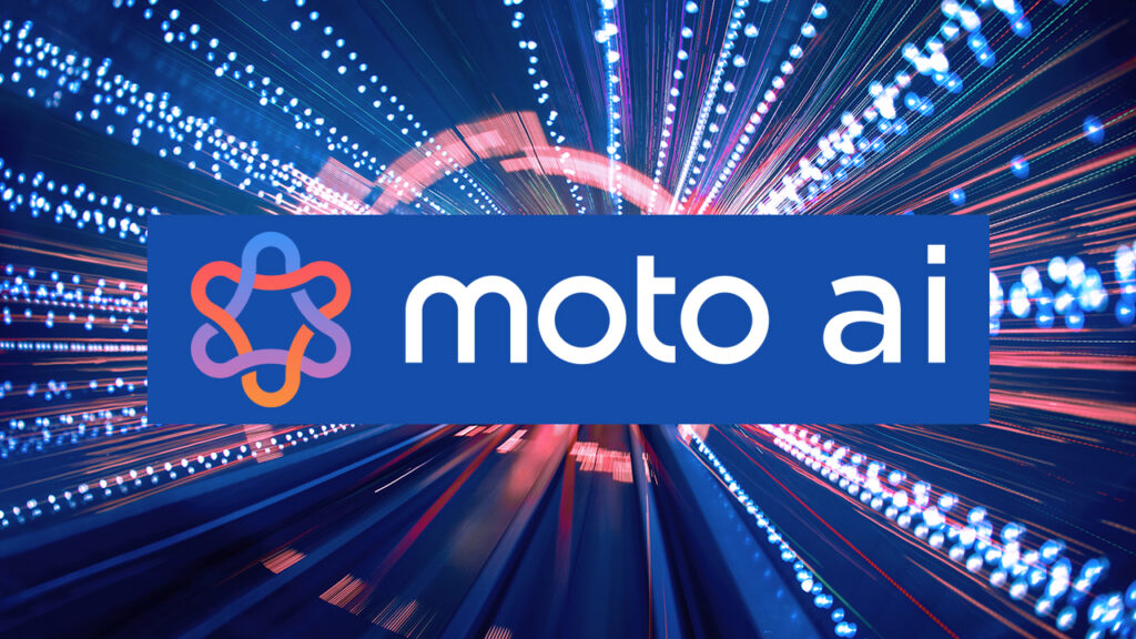 Logo do moto ai, plataforma de inteligência artificial da motorola