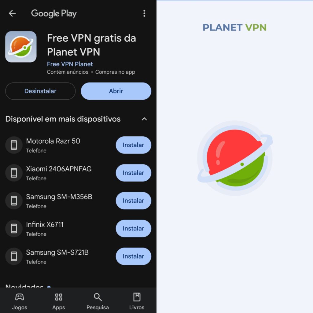 Aplicativo do planet vpn