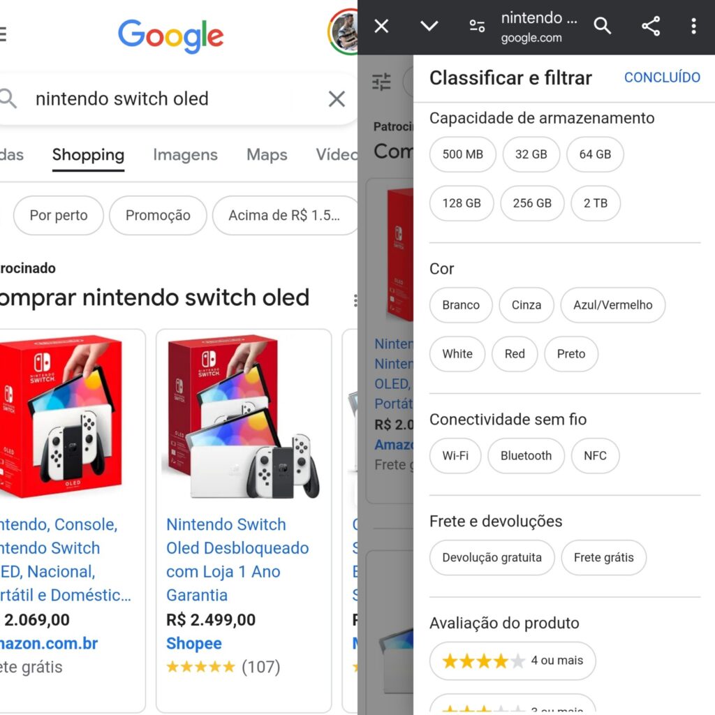 Google shopping como opção para economizar na black friday