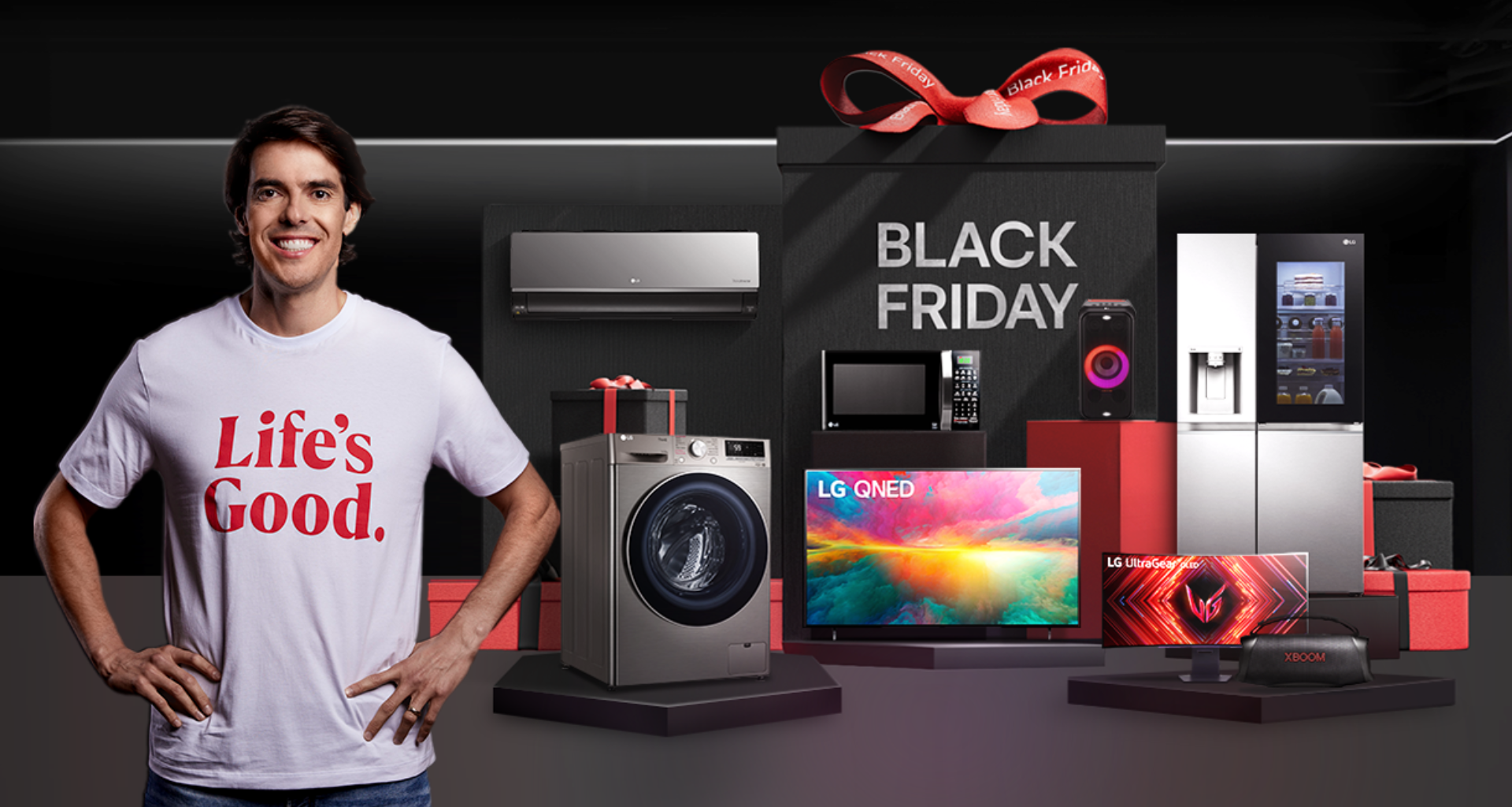 Black friday da lg oferece descontos de até 50% em smart tvs, caixas de som e mais. Eletrônicos e eletrodomésticos entram em promoção, com frete grátis e parcelamento de até 12x sem juros. Confira