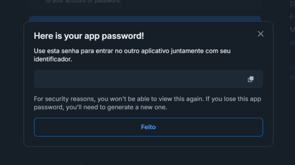 Senha de app do bluesky para encontrar quem você segue do x no bluesky