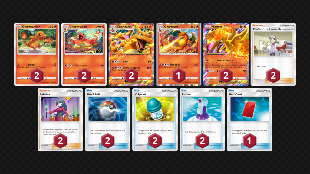 Baralho de charizard no pokémon tcg pocket