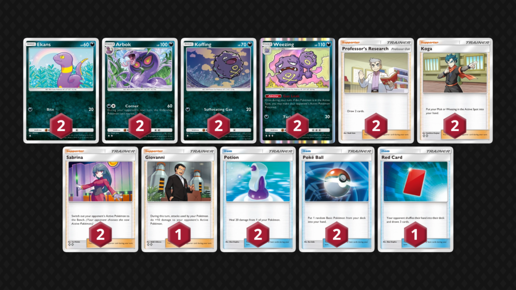 Baralho de arbok no pokémon tcg pocket