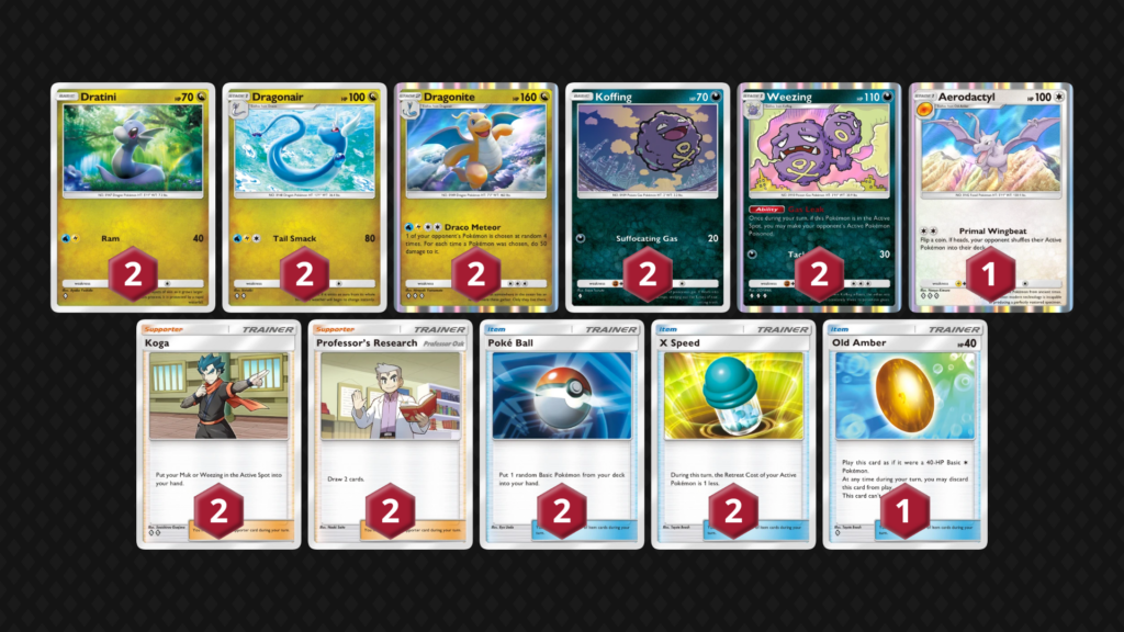 Baralho de dragonite no pokémon tcg pocket