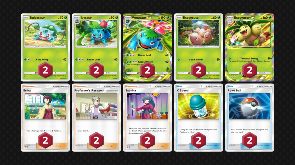 Baralho de venusaur no pokémon tcg pocket