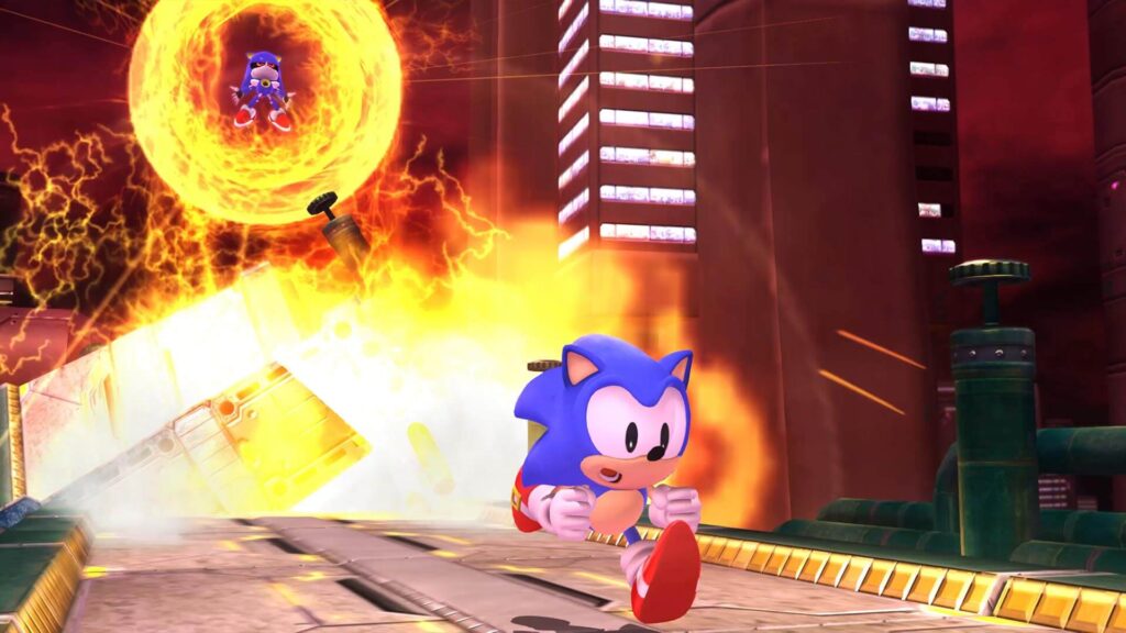 Sonic clássico em sonic x shadow generations