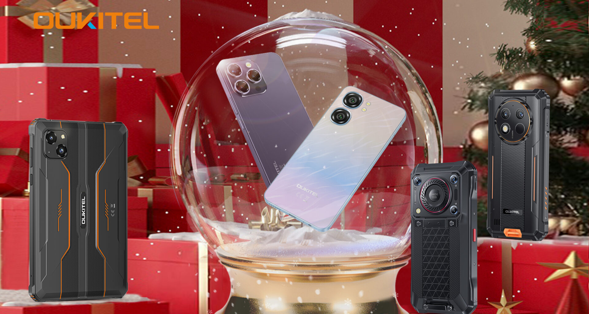 Tablets e smartphones da oukitel entram em promoção especial de natal. Foto: reprodução / oukitel.