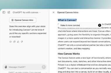 Openai libera canvas no chatgpt. Veja como usar