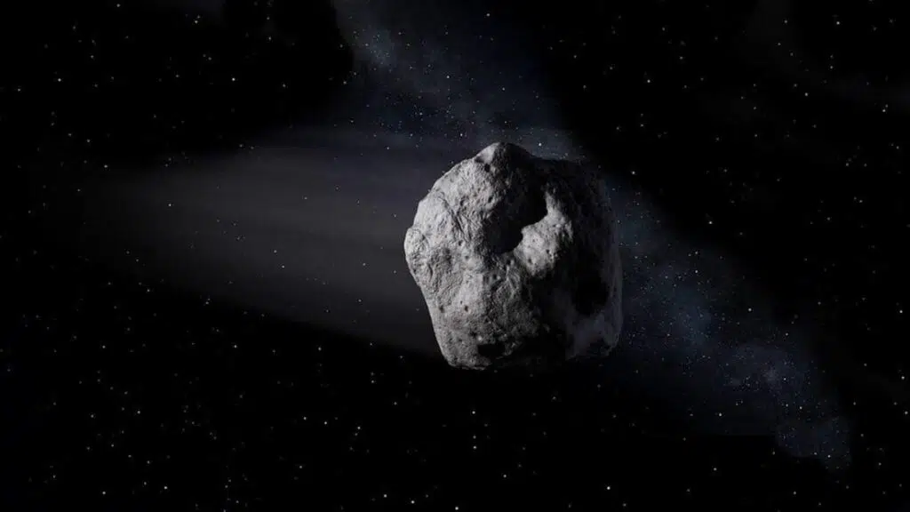 Representação gráfica do asteroide bennu