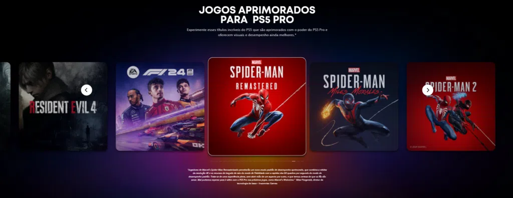 Lista de jogos compatíveis com as melhorias do playstation 5 pro