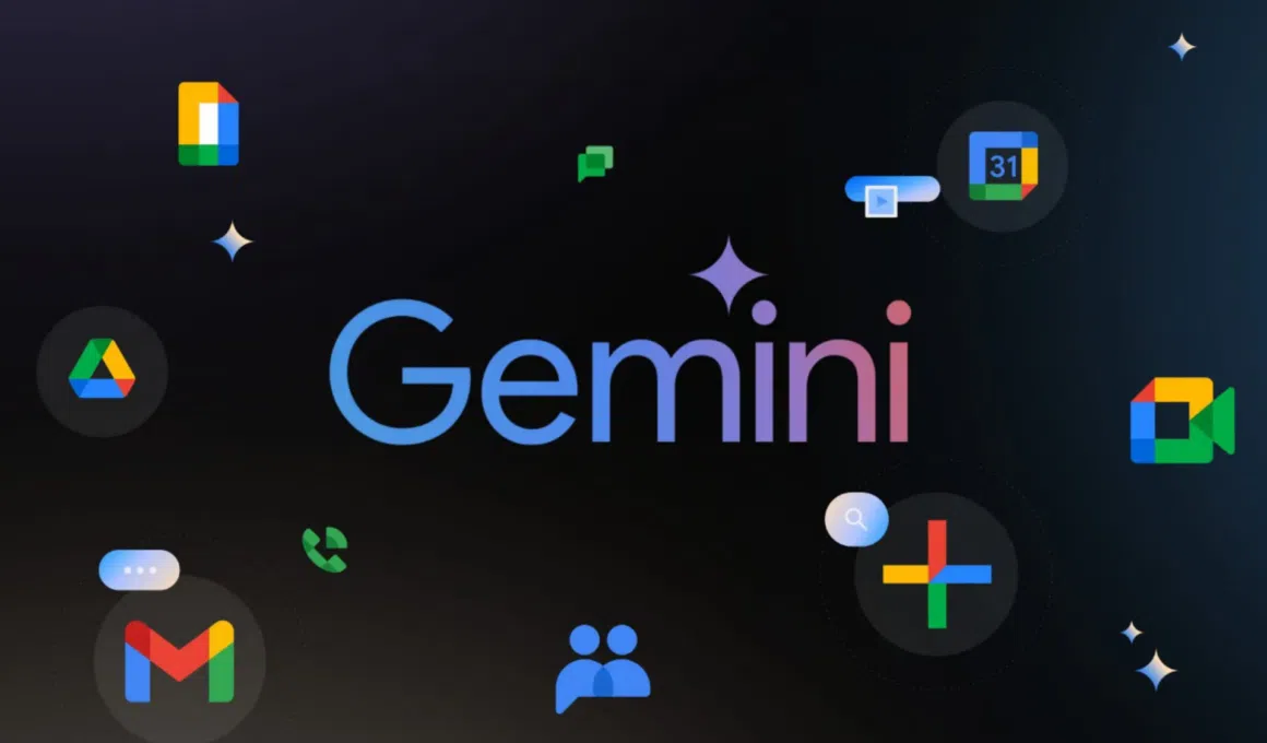 Arte com logo do gemini de graça agora no workspace