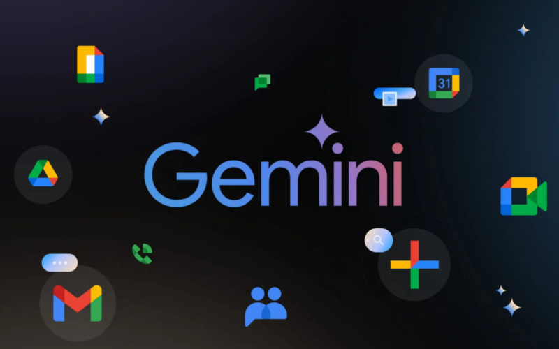 Arte com logo do gemini de graça agora no workspace