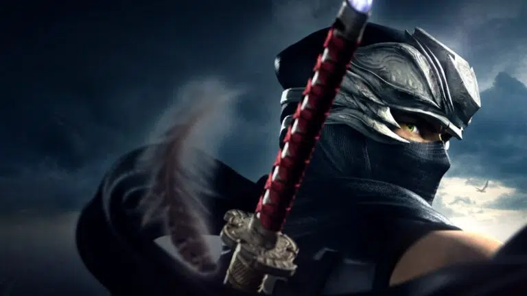 Protagonista de ninja gaiden 4 debaixo da chuva