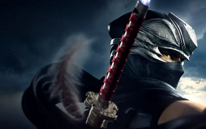 Protagonista de ninja gaiden 4 debaixo da chuva