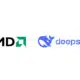 A imagem exibe o logo da amd na esquerda e a logo do deepseek, uma baleia azul ao lado direito. Como instalar o deepseek r1