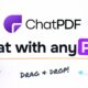 Saiba como usar ia que resume pdf com o chatpdf tela propaganda do chatpdg