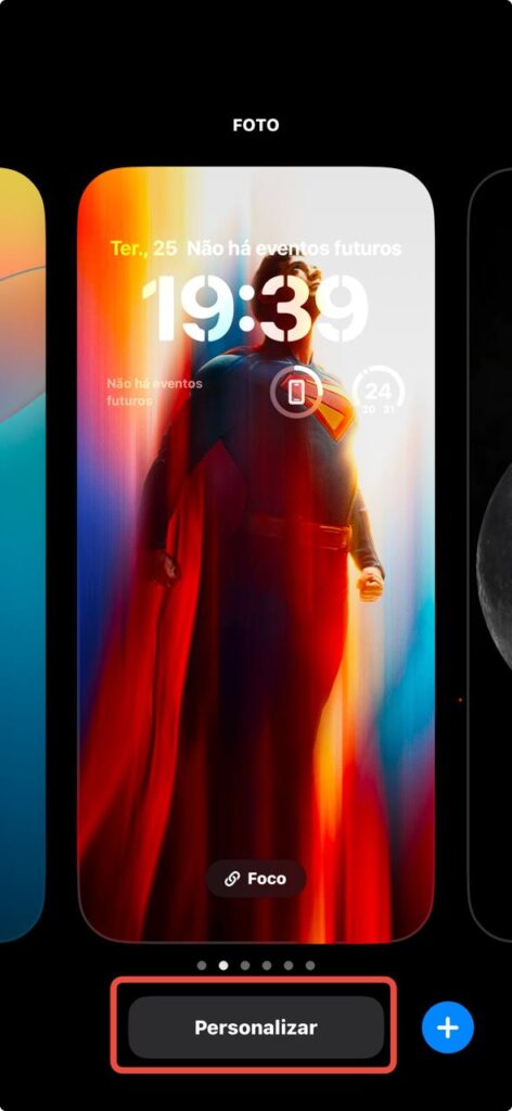 Personalização de tela de bloqueio no ios 18