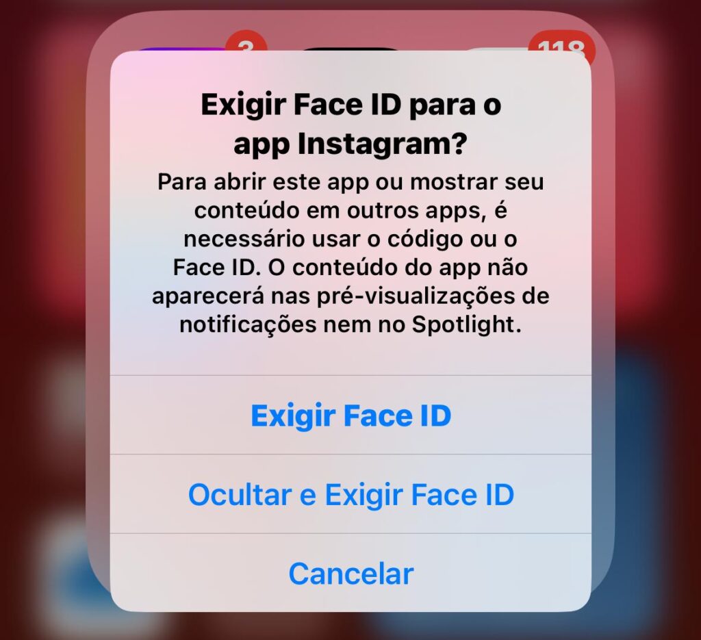 Bloqueando ou escondendo apps no ios 18