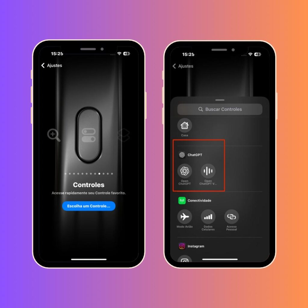 Chatgpt no botão de ação do iphone 16
