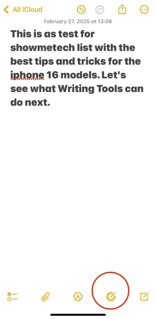 Writing tools do apple intelligence