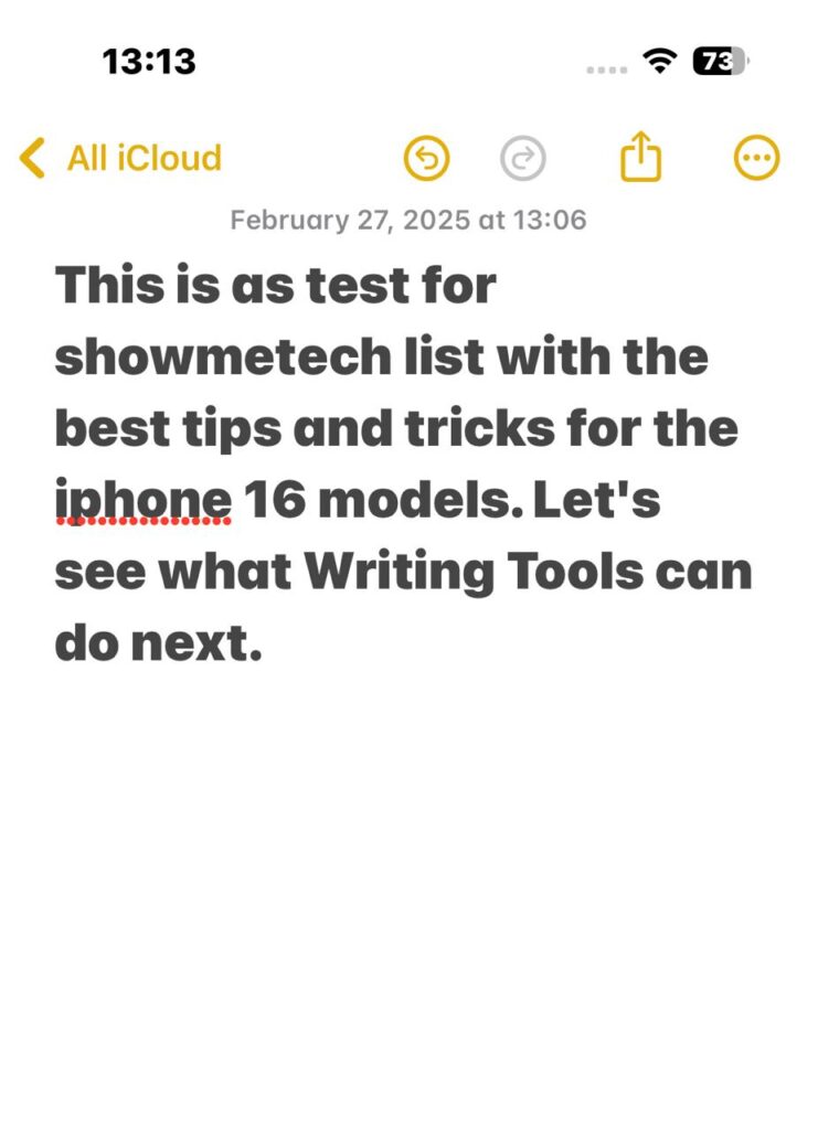 Writing tools do apple intelligence