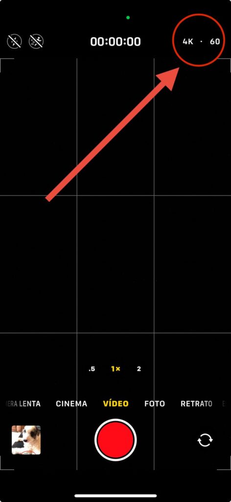 Gravando em máxima qualidade no iphone 16
