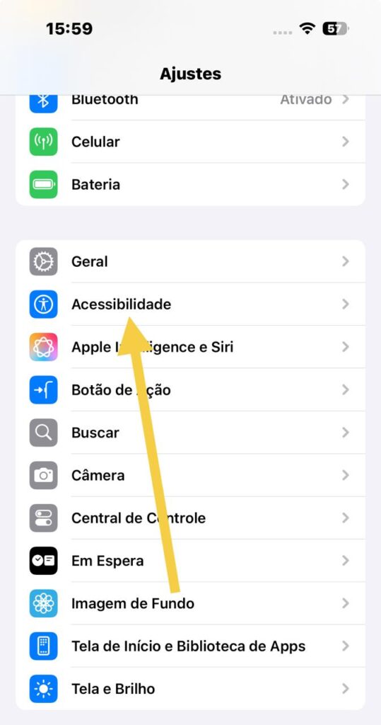 Controle por voz no iphone 16