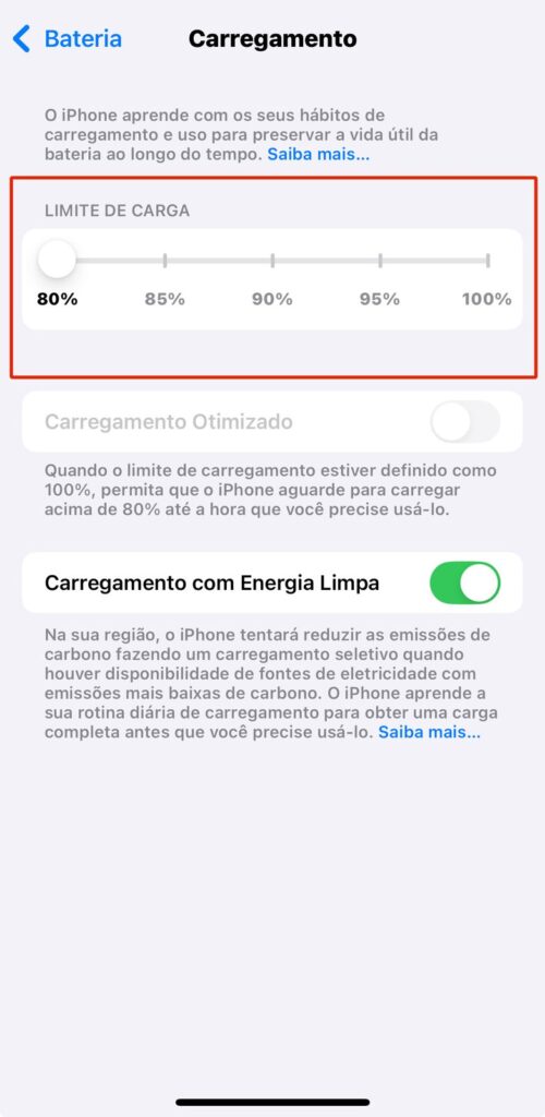 Carregamento otimizado do ios