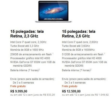 Apple lança novo macbook pro com retina display. Hoje, no wwdc 2012, a apple anunciou o novo sistema operacional para iphone, ipad e ipod (falamos sobre ele aqui) e também o novo macbook pro.