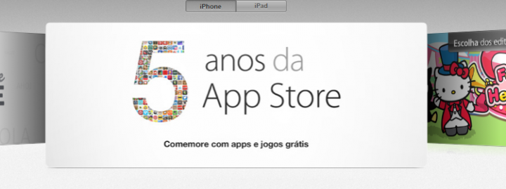 Apple comemora 5 anos de app store