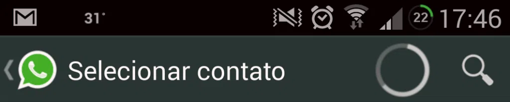 Tela mostra falha ao atualizar whatsapp