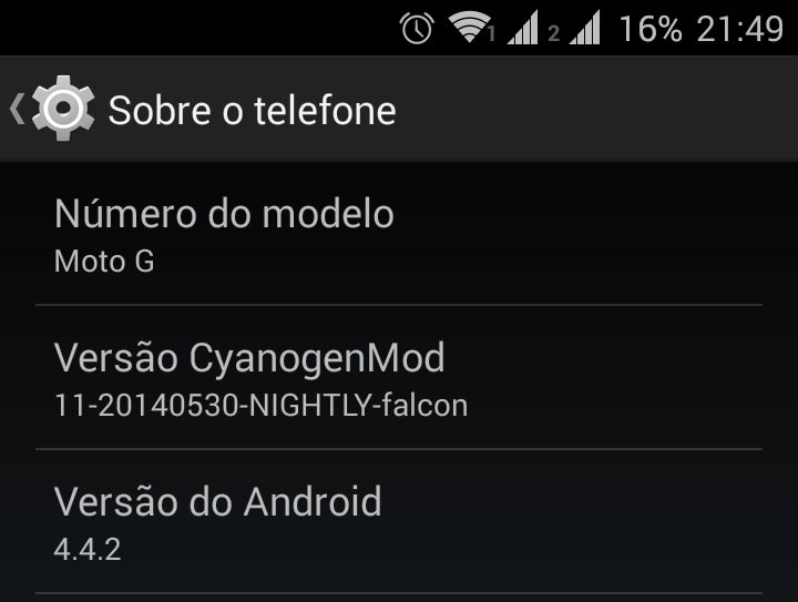 Cm11 - moto g dual sim (smt)