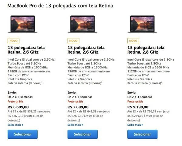 Macbook retina 13 mid 2014